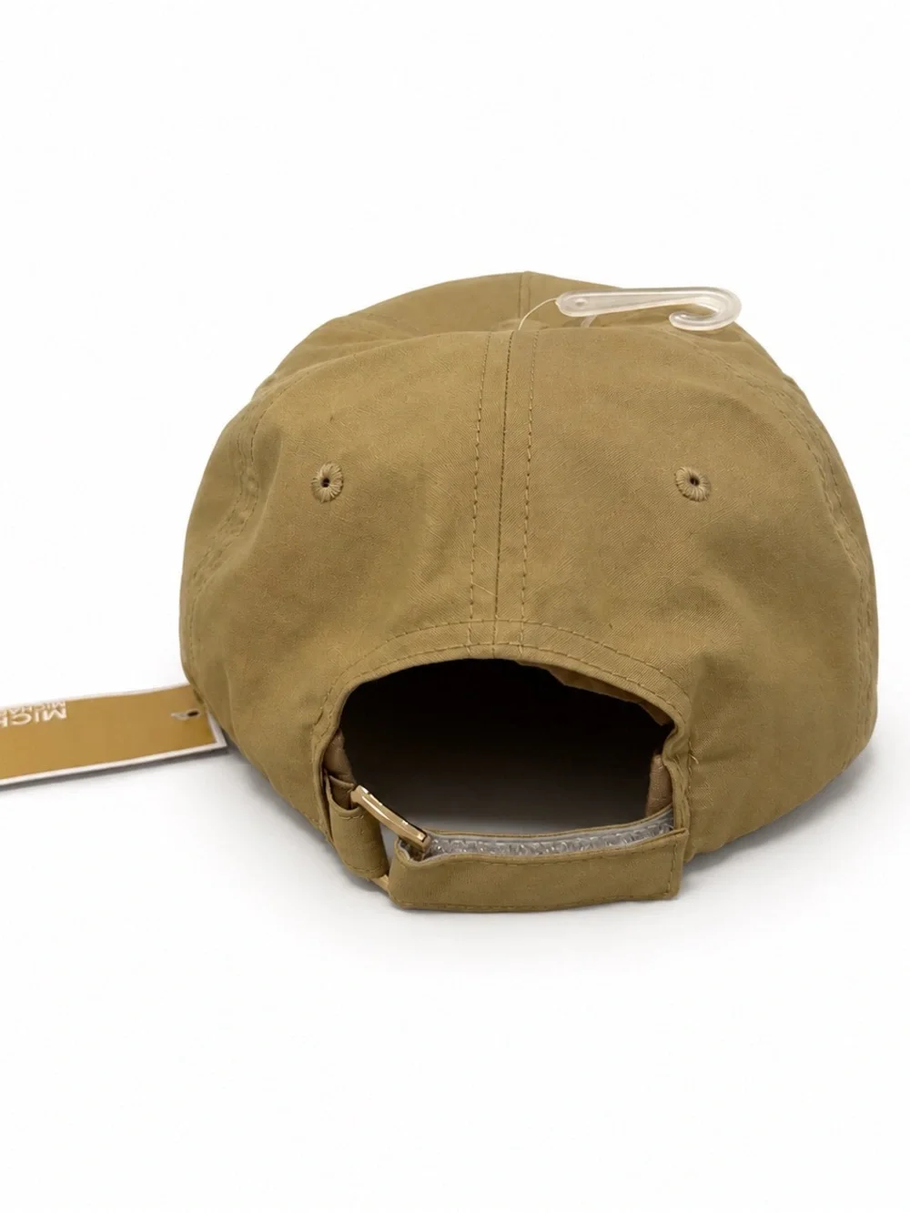 New Michael Kors Women’s MK Logo Baseball Cap Tan Adjustable Hat One size
